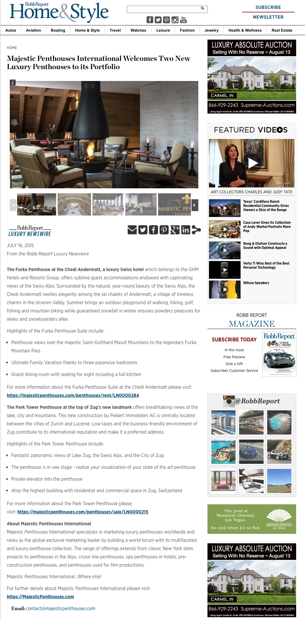 Majestic Penthouses welcomes 2 new luxury Penthouses